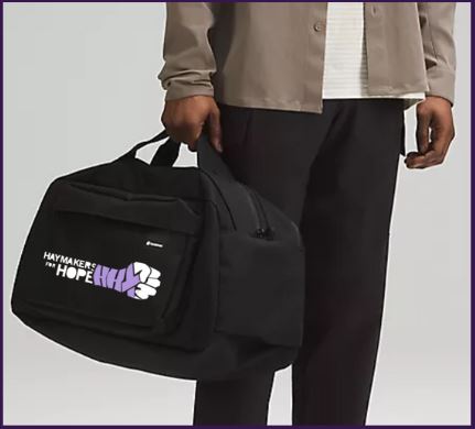 H4H Custom lululemon Duffle Bag  haymakers4hope