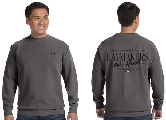 Haymakers for Hope Crew Neck Sweatshirt